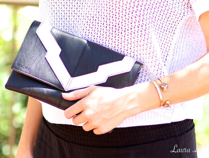 Black & White Clutch/Hip Bag