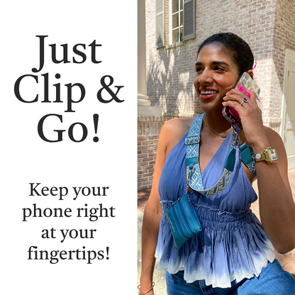 Clip & Go Strap w/Zippered Pouch XOXO