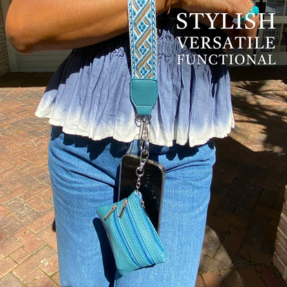 Clip & Go Strap w/Zippered Pouch XOXO