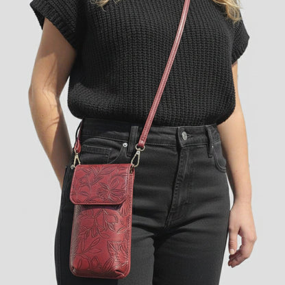 Floral Tote W/Crossbody